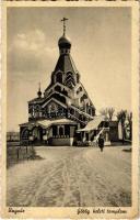 Ungvár, Uzshorod, Uzhorod; Görögkeleti (ortodox) templom / Orthodox church (ragasztónyom / glue mark)