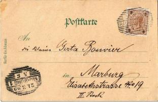 1899 (Vorläufer!) Bad Radkersburg, Langegasse, Schloss, Hauptplatz, Sparkasse / street and square, c...