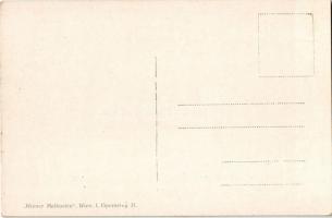 Wahlspruch 1914-1915 / WWI German military propagnada art postcard. Wiener Malkasten, Art Nouveau s:...