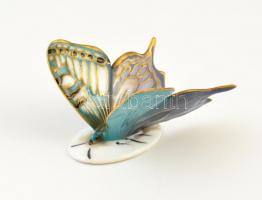 Ens pillangó, kézzel festett, jelzett, apró kopásokkal, m: 4,5 cm