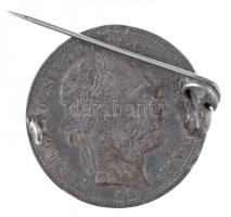 1881KB 1Ft Ag "Ferenc József / Középcímer" tűvel jelvénnyé alakítva T:2- ü.
Adamo M15