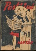 1948 Pesti Izé Naptár. 1948. Papírkötésben, foltos, javított gerinccel, kissé laza kötéssel.