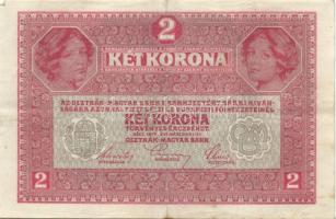 1912. 100K(1x), 1917. 2K(4x) fekete "Deutschösterreich fny-sal T:II + Ausztria 1922. 1000K Oszt...