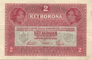 1912. 100K(1x), 1917. 2K(4x) fekete "Deutschösterreich fny-sal T:II + Ausztria 1922. 1000K Oszt...