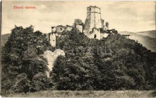 Zboró, Zborov; Rákóczi vár. Kiadja Friedmann Mór / Zborovsky hrad / castle