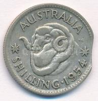 Ausztrália 1954. 1Sh Ag "II. Erzsébet" technológiai hibás veret T:2
Australia 1954. 1 Shi...