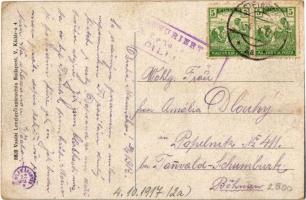 1917 Hatvan, Cukorgyári kastély és vasúti sínek