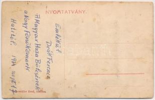 Szentes, Református Kör. Leporellolap szélmalmokkal és Pollák Géza üzletével belül (fl)