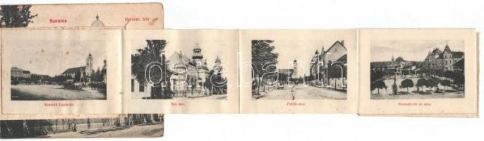 Szentes, Református Kör. Leporellolap szélmalmokkal és Pollák Géza üzletével belül (fl)