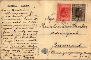 Kiskőszeg, Batina (Darázs, Draz); Duna parti kikötő, gőzhajó / Danube riversie, port and steamship (...