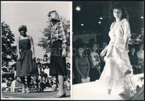 cca 1970-1980 5 db divatfotó, 18×13 cm