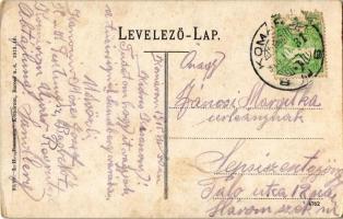 Komárom, Komárnó; Ferenc József rakpart, Magyar Király szálloda / quay, street, hotel  (EK)