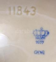 Lippelsdorf porcelán szamárhintó, kézzel festett, hibátlan, jelzett, 16x16 cm