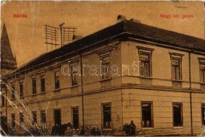 1915 Bártfa, Bardejov; Magyar kir. posta. W. L. (?) 601. Kiadja Friedmann József / post office (gyűrődés / crease)