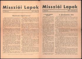 1947 Misszió Lapok 2 db száma + Ápold egészségedet és Zoja egy partizánlány története