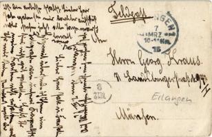 1915 Erlangen, German soldiers in front of the barracks photo (EK)