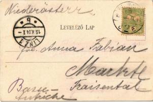 1904 Zimony, Semlin, Zemun; Úri utca, Nikolaus Pachany és Jelovac Testvérek üzlete / Herrengasse / s...