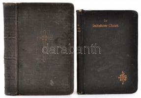2 db vallási könyv: Kempis, Thomas a: De imitatione Christi libri quatuor. Regensburg, 1923, Friedri...