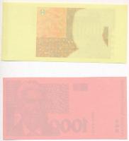 Horvátország 1993. 5K előlapi színpróba + 20K előlapi színpróba + 50K előlapi színpróba + 200K előla...