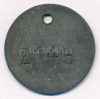 Amerikai Egyesült Államok DN "Ford" feliratú Zn zseton?/kulcstartó?, számozott (33mm) T:2
...