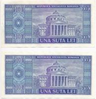 Románia 1966. 100L (4x) sorszámkövetők T:II
Romania 1966. 100 Lei (4x) sequential serials C:XF