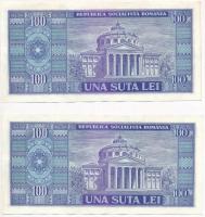 Románia 1966. 100L (4x) sorszámkövetők T:II
Romania 1966. 100 Lei (4x) sequential serials C:XF