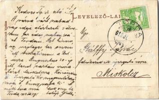 1913 Torda, Turda; Akna bejárata, Ferenc József altárna, iparvasút sínek, létra. Kiadja Fodor Domoko...