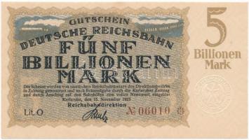 Németország / Weimari Köztársaság / Karlsruhe 1923. 5.000.000.000M T:I Germany / Weimar Republic / Karlsruhe 1923. 5.000.000.000 Mark C:UNC