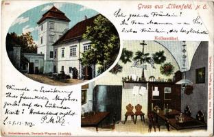 1903 Lilienfeld, Kellerstübel, Stift Abtei / abbey, restaurant interior. A. Schwidernoch (EB)