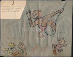 Jelzés nélkül: Buksi az iskolában, gyerekmese, Hámos Gusztáv és Pap Zoltán rajzai, vegyes technika, ...