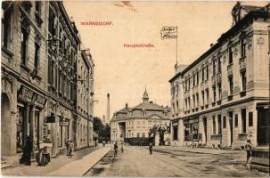 1912 Varnsdorf, Warnsdorf im Böhmen; Hauptstrasse, Verlagstrafikdes K.k. Tabak / main street, tobacco shop (EK)