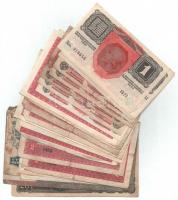 28db-os vegyes magyar korona bankjegy tétel, közte 1916. 1K 4db sorszámkövető (2+2) T:I-,II,III,III-