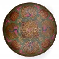 Indiai réz tárgyak (váza, kiöntő, tál, gyertyatartó, stb.), 11 db, különböző méretekben