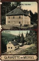 Wechsel, Glashütte, Das Forsthaus und Jägerhaus / forestry and hunting house, glassworks (EK)