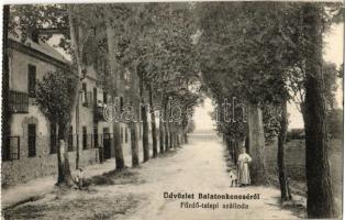 1919 Balatonkenese, Fürdőtelepi szálloda - képeslapfüzetből (EK)