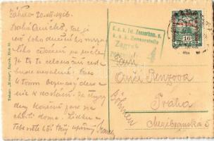 Zágráb, Zagreb; Jelacicev trg / square with the shops of Dr. Milivoj Jambrisak and Berger Platno, ma...