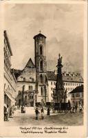 Budapest - 6 db az 1848-as forradalom és szabadságharc 1948-as centenáriumának emlékére kiadott váro...