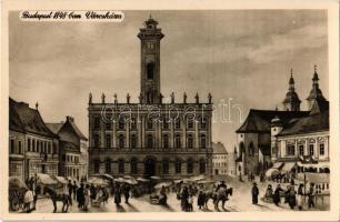 Budapest - 6 db az 1848-as forradalom és szabadságharc 1948-as centenáriumának emlékére kiadott váro...