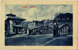 Fiume, Rijeka, Susak, Sussak; Villa Zubar, bridge