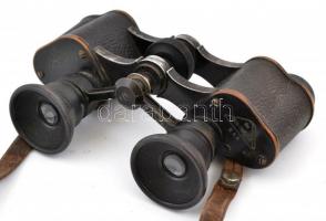 cca 1902 C. P. Goerz Berlin Trieder Binocle (6×) távcső, a, sorozatszám: 257799, kopott, eredeti kop...