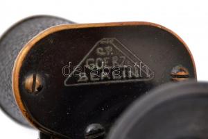 cca 1902 C. P. Goerz Berlin Trieder Binocle (6×) távcső, a, sorozatszám: 257799, kopott, eredeti kop...