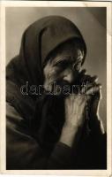 Öreg székely asszony Csík megyéből / Old Szekler lady from Transylvania, folklore (EB)