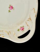 Rosenthal süteményes készlet: 6 db kistányér + 1 db kínáló tál, matricás, jelzett, apró kopásokkal