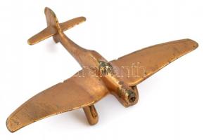 Bronz kis repülő, sérült, 14×10 cm