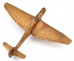 Bronz kis repülő, sérült, 14×10 cm