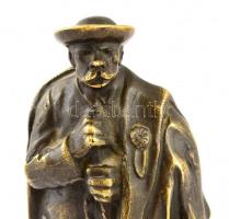 Szamosi Imre (1887-1965): Juhász, bronz, jelzett, talapzat nélkül, m:19,5 cm