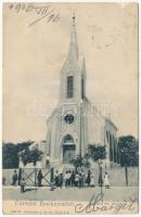 1906 Érsekújvár, Nové Zámky; Ágostai evangélikus templom. Conlegner J. és fia kiadása / church (EB)