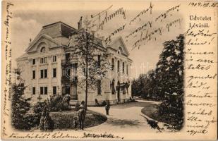 1904 Léva, Levice; Schöller kastély / castle