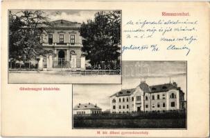 1905 Rimaszombat, Rimavská Sobota; Gömör megyei közkórház, M. kir. állami gyermekmenhely / hospital and orphanage
