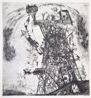 Kondor Béla. 12 db grafika ofszet reprodukciója. Bp., 1969, Corvina. Kicsit sérült papír mappában, j...